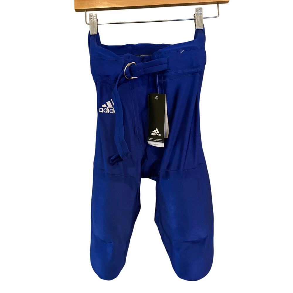 ADIDAS INTERGRATED PAD & BELT PANT ADULT BLUE FOOTBALL 690PA SIZE‎ XL NEW